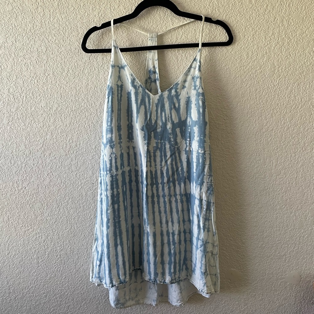 Bella Dahl Racerback Tank Dress Bamboo Tie Dye